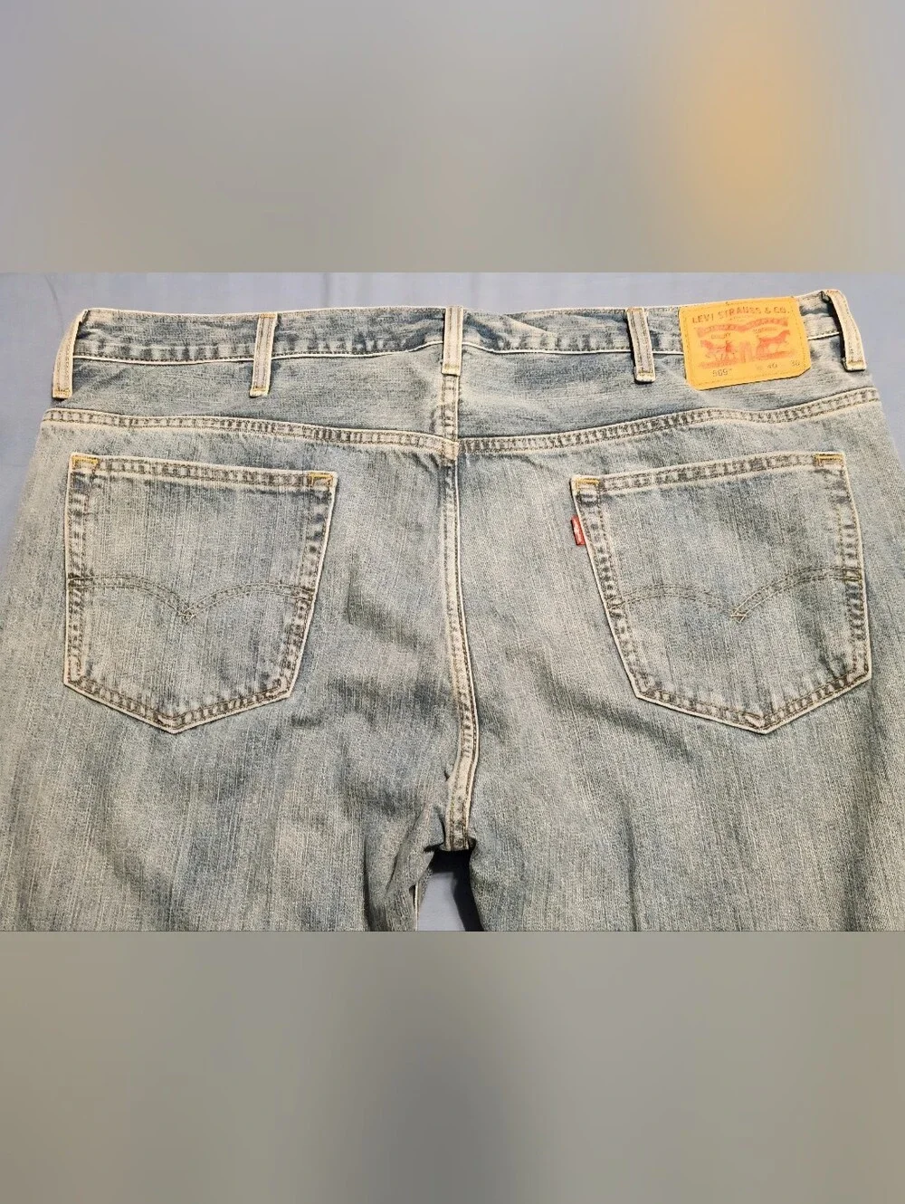 Levi's 569 Loose Straight Men's Jeans Light Wash Denim Size 40x30